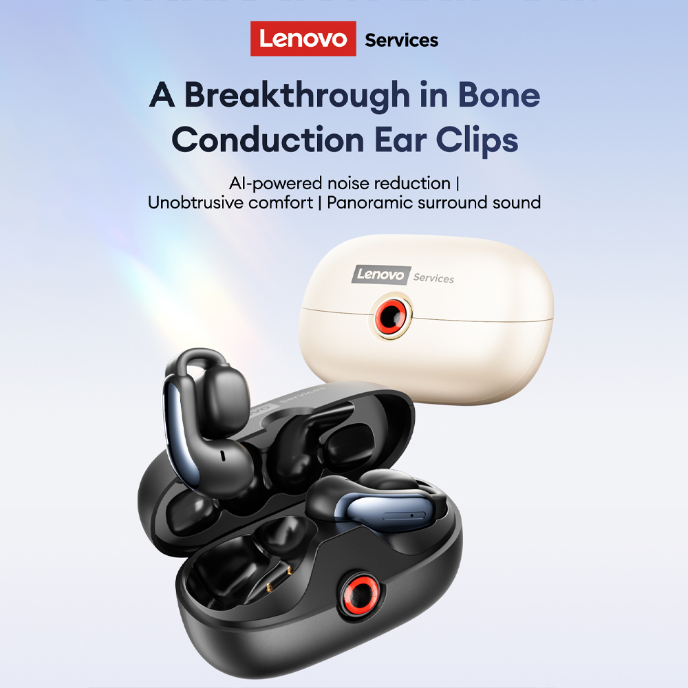 Wireless Earbuds Tws - Lenovo LES-108 Conduction osseuse TWS oreille