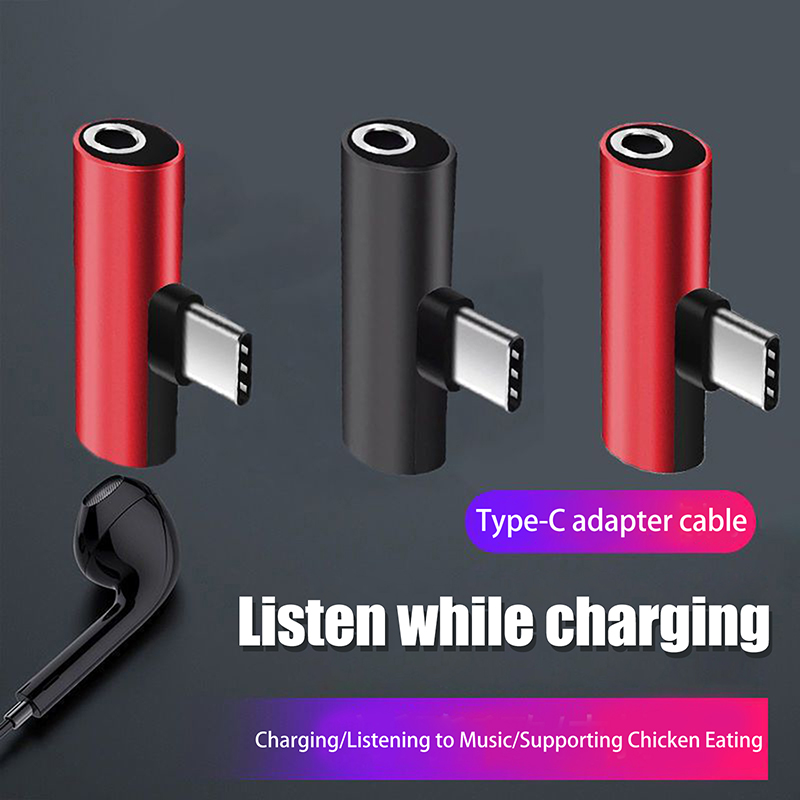 Earphone Splitter Jack - Adaptateur métallique USB Type-C vers prise