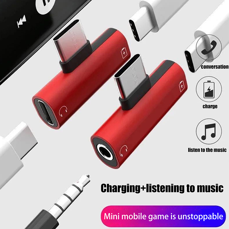 Adaptateur métallique USB Type - Earphone Splitter Jack avis et prix